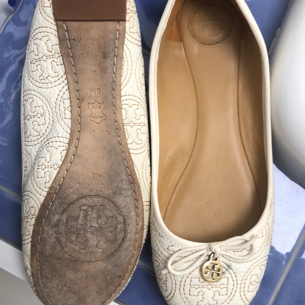 Tory Burch creamy shoes